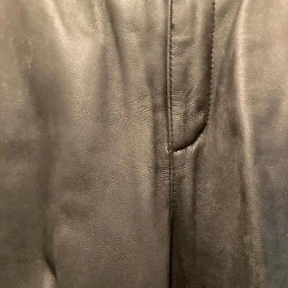 Vintage 80/90s women’s black leather pants size 8 by Inc - Picture 2 of 4